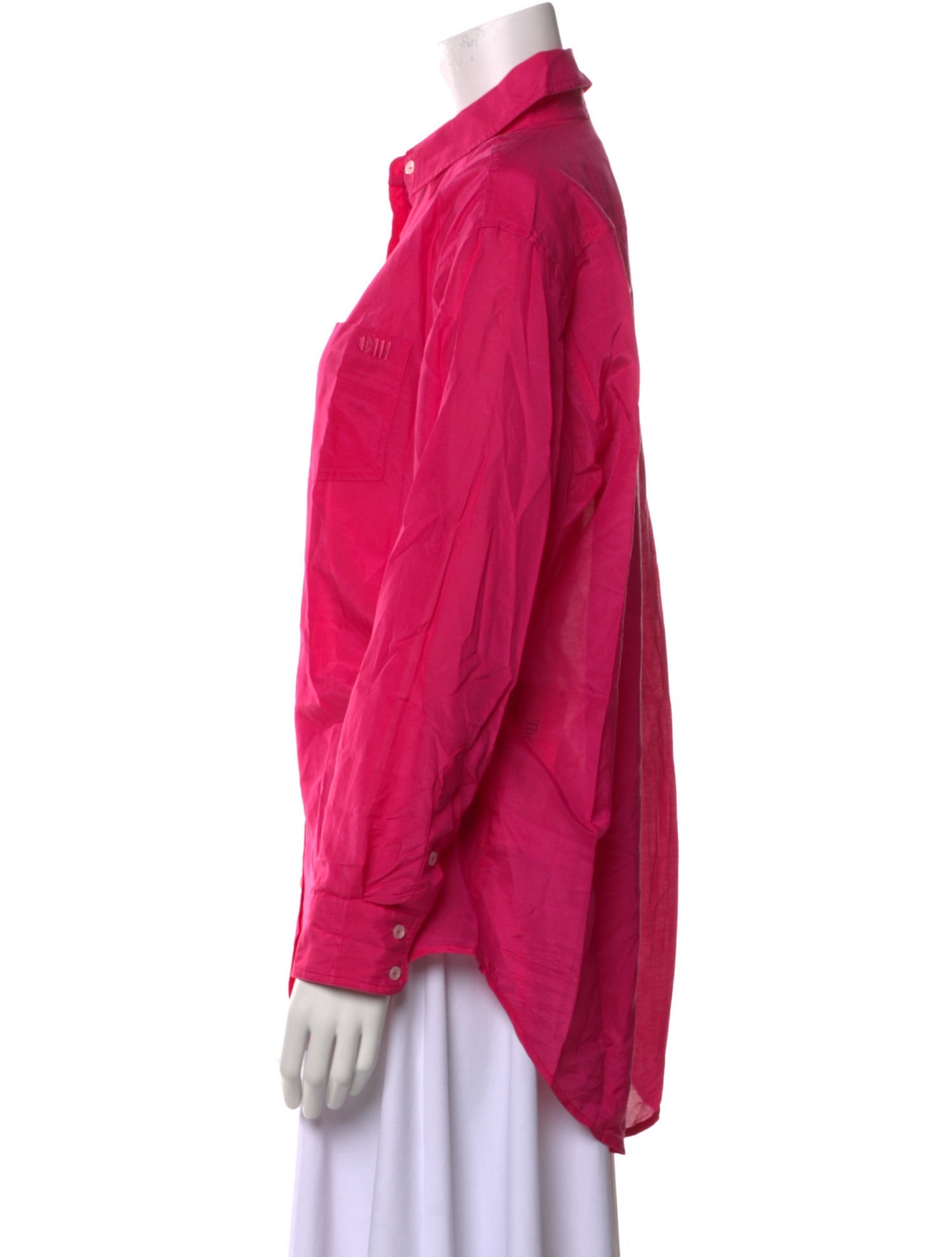 Solid & Striped Long Sleeve Button-Up Top