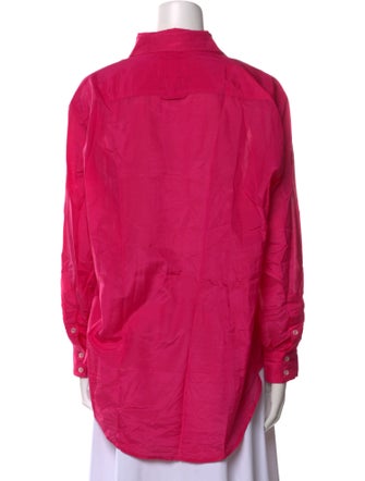 Solid & Striped Long Sleeve Button-Up Top