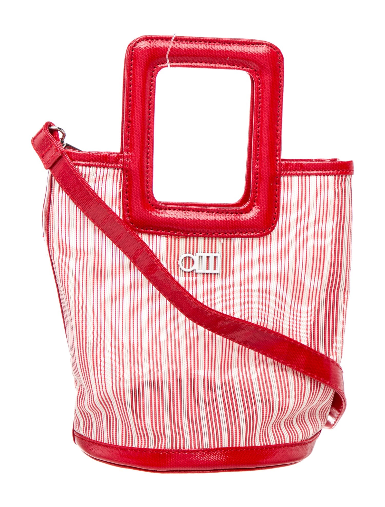 Solid & Striped Mesh Bucket Bag