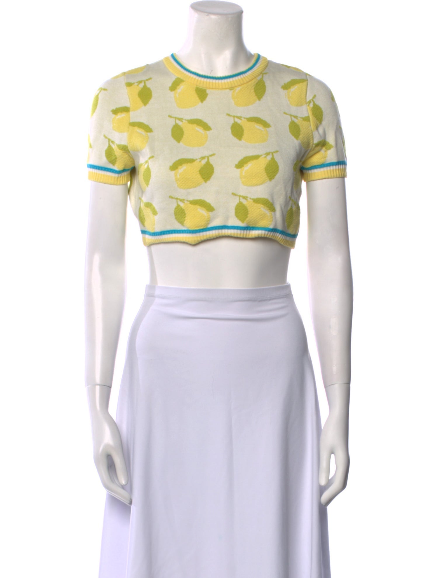 Solid & Striped Printed Crew Neck Sweater