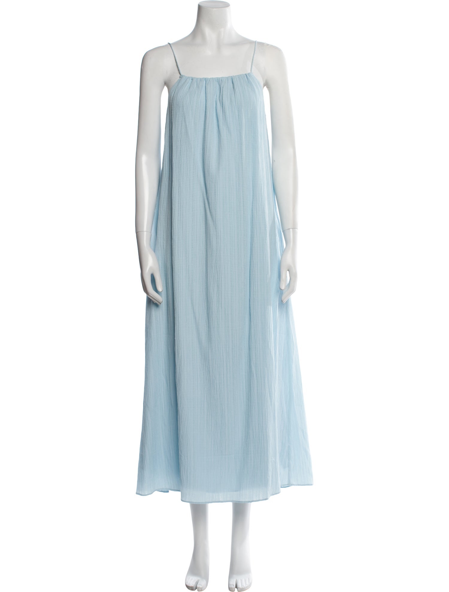 Solid & Striped Square Neckline Long Dress w/ Tags