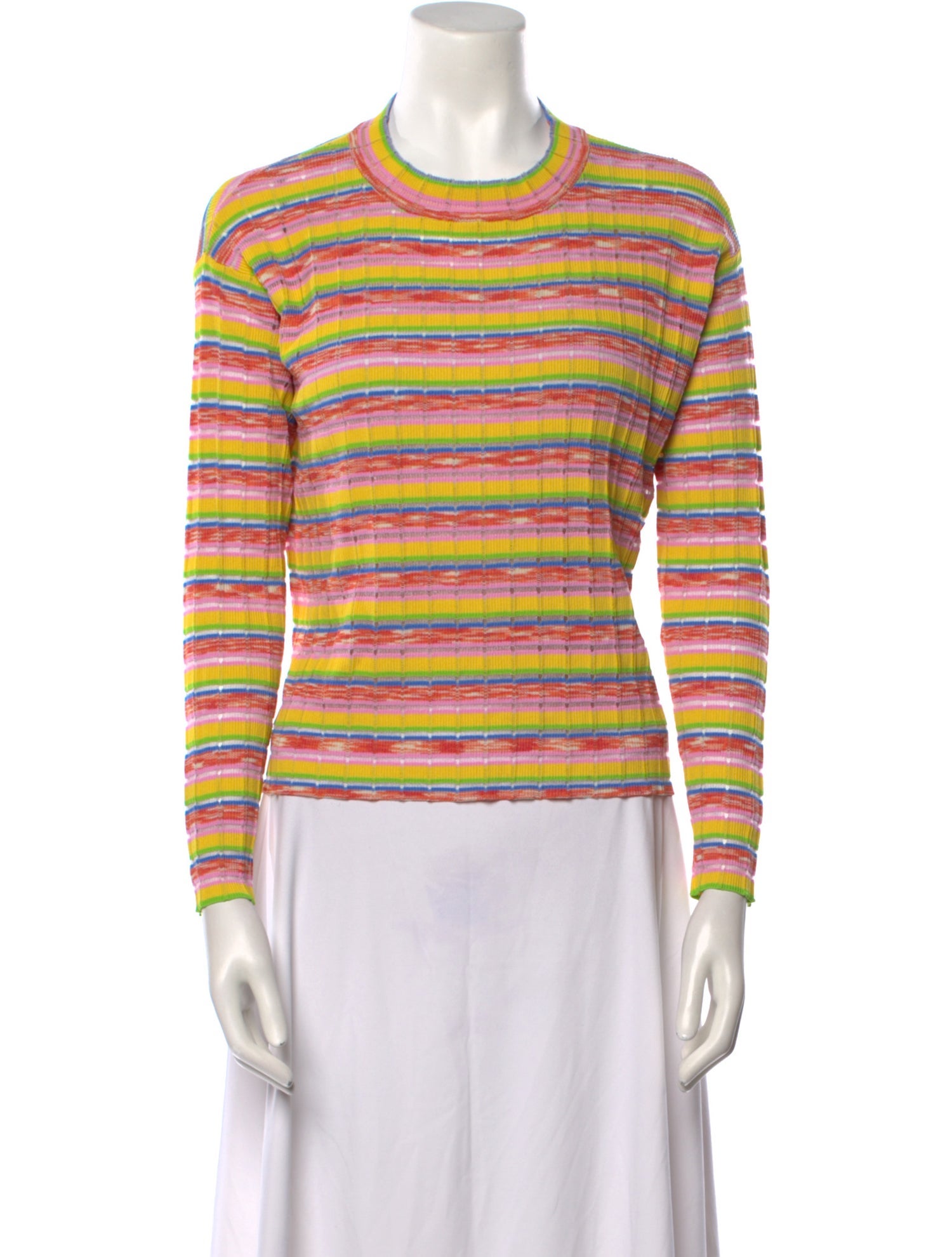 Solid & Striped Striped Crew Neck Top