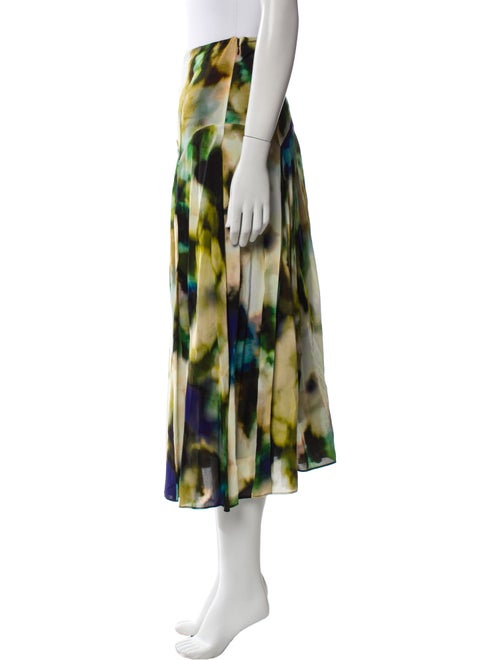 Solid & Striped Tie-Dye Print Midi Length Skirt