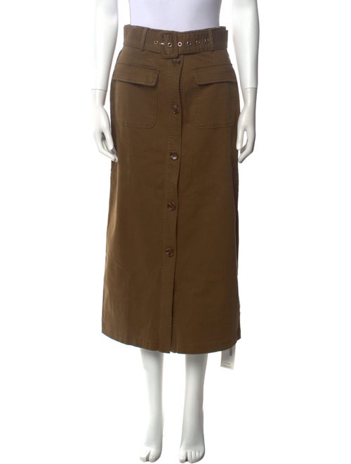 Solid & Striped Midi Length Skirt