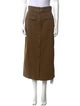 Solid & Striped Midi Length Skirt