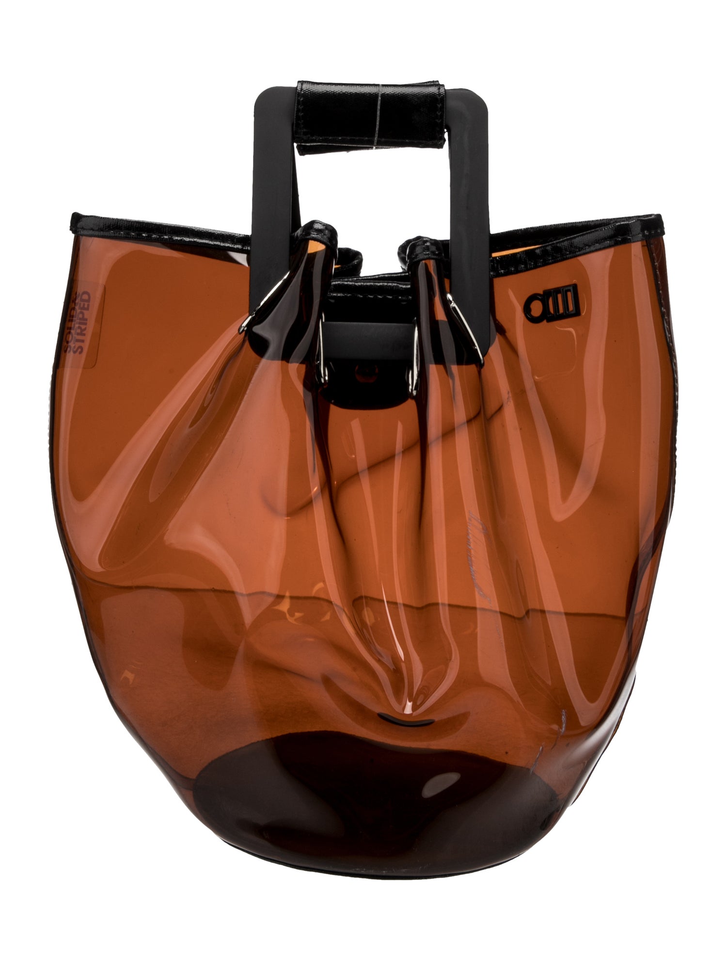 Solid & Striped PVC Bucket Bag