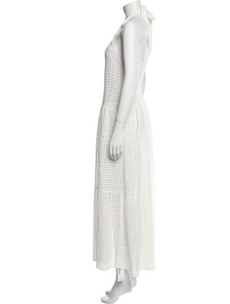 Solid & Striped Halterneck Long Dress