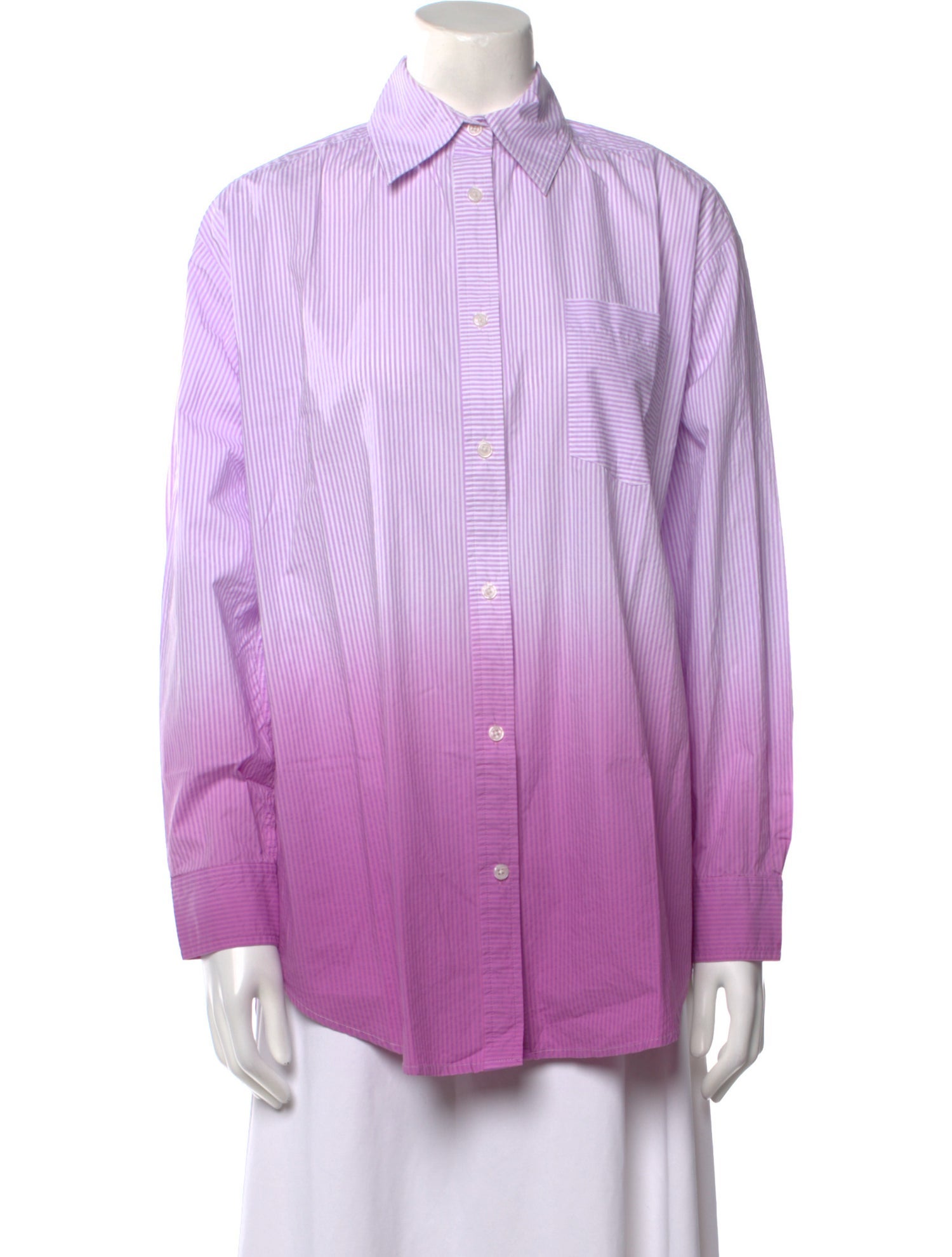 Solid & Striped Striped Long Sleeve Button-Up Top w/ Tags