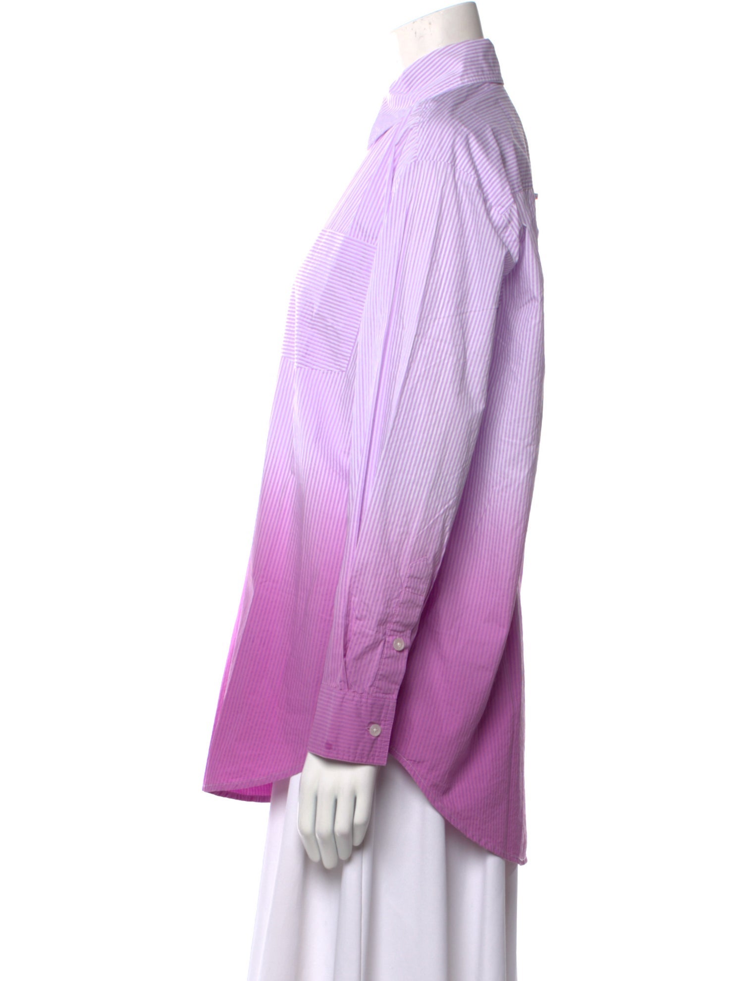 Solid & Striped Striped Long Sleeve Button-Up Top w/ Tags