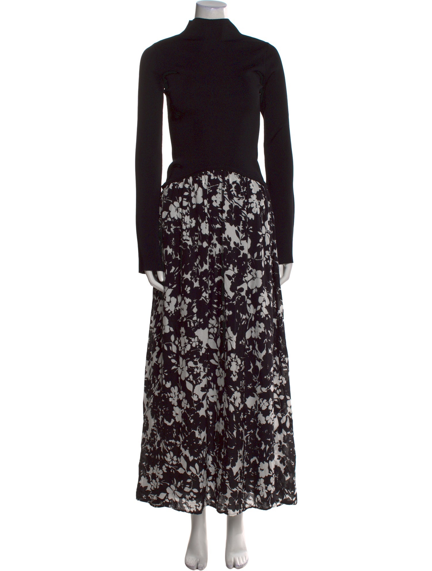 Solid & Striped Floral Print Long Dress w/ Tags