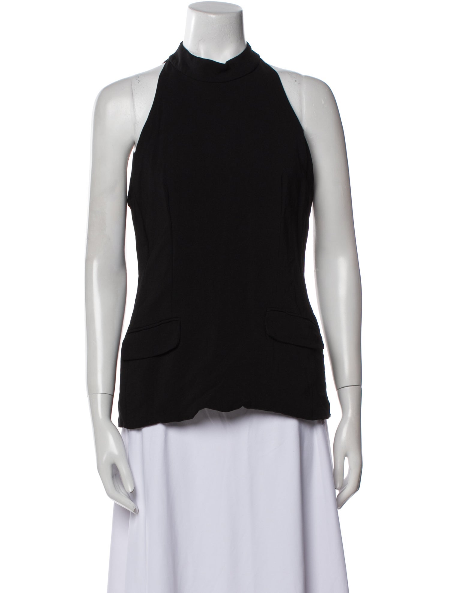 Solid & Striped Halterneck Sleeveless Top