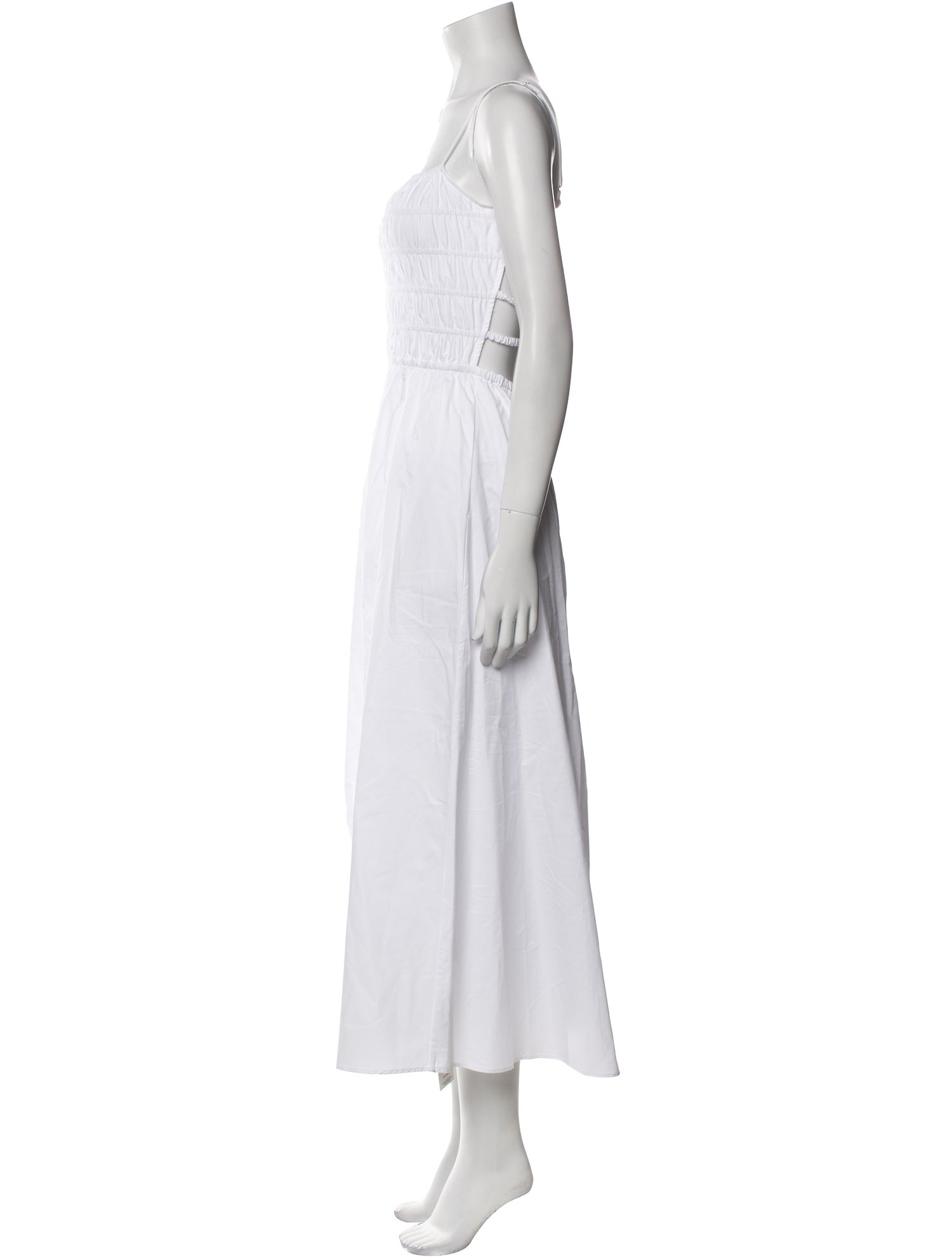 Solid & Striped Square Neckline Long Dress w/ Tags