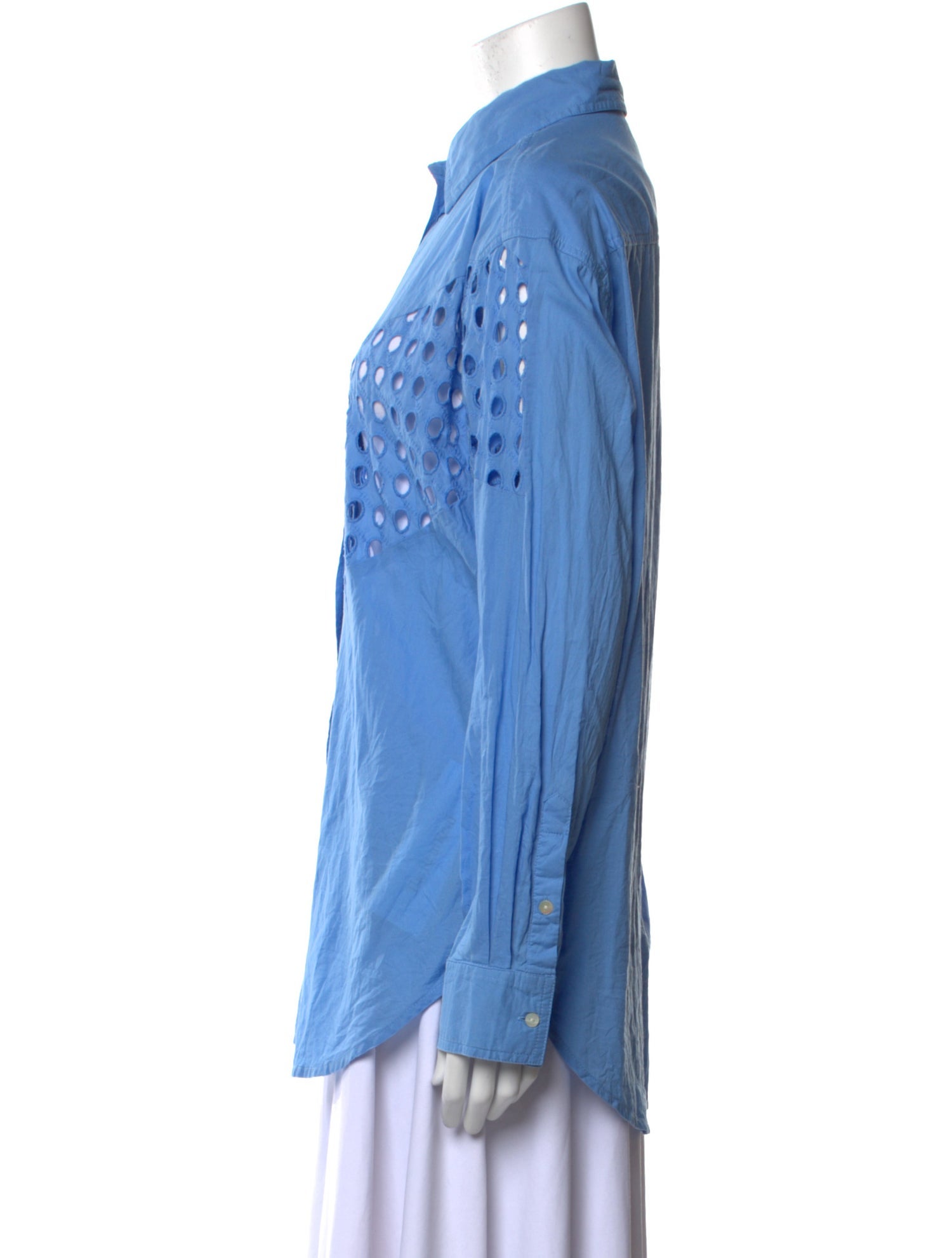 Solid & Striped Long Sleeve Button-Up Top