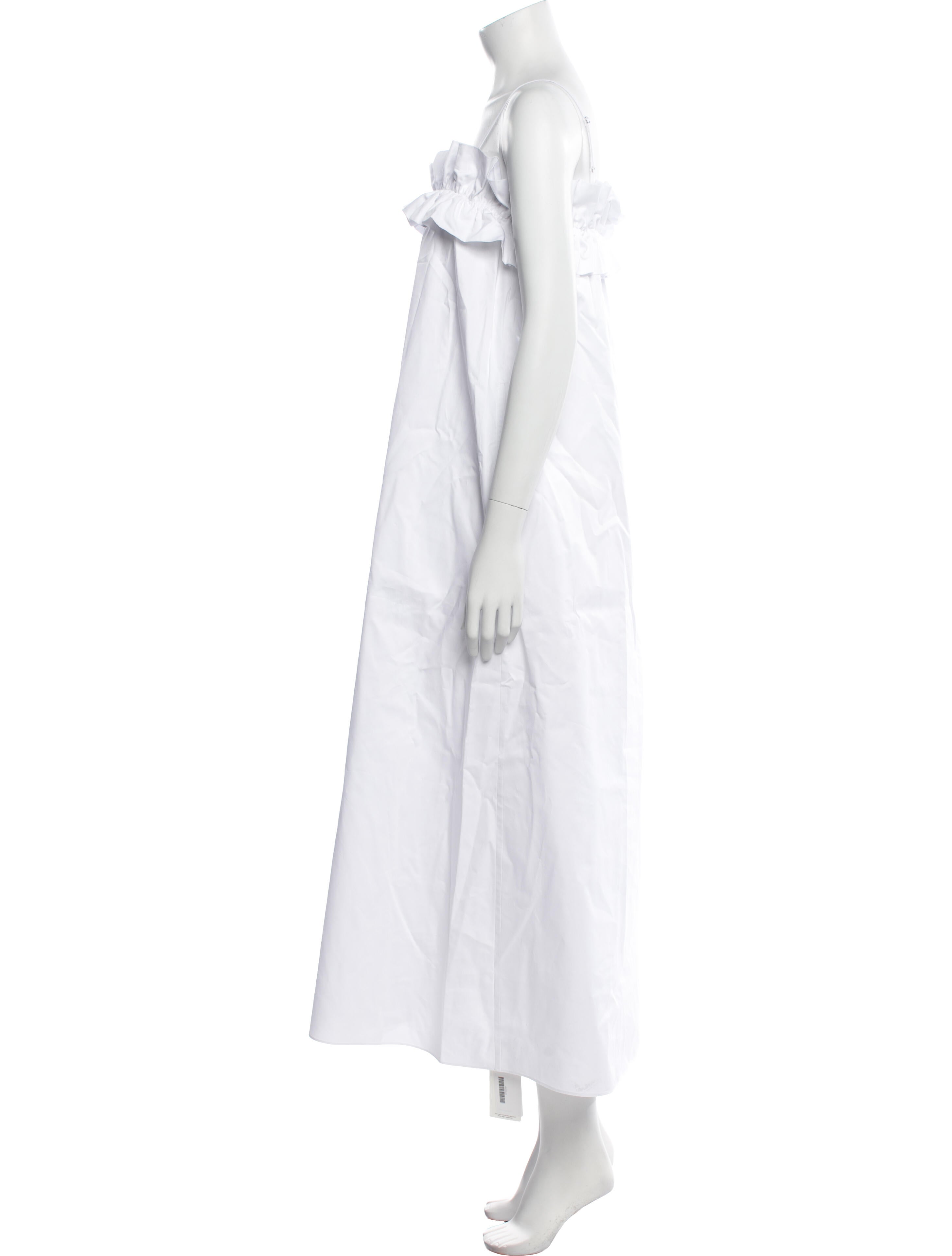 Solid & Striped Square Neckline Midi Length Dress w/ Tags