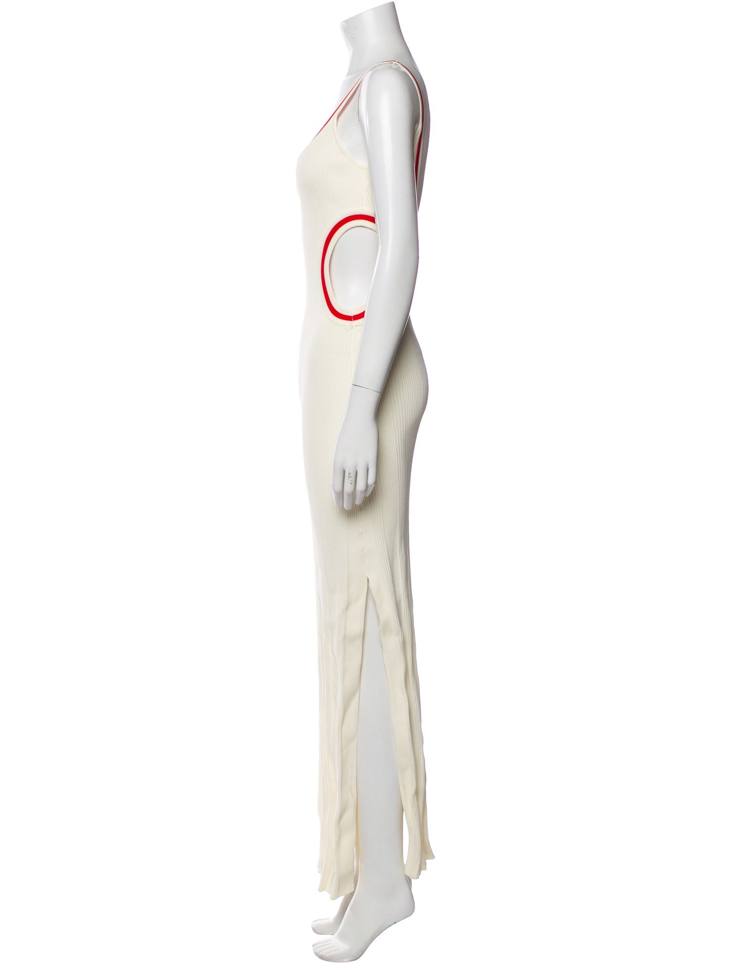 Solid & Striped Scoop Neck Long Dress