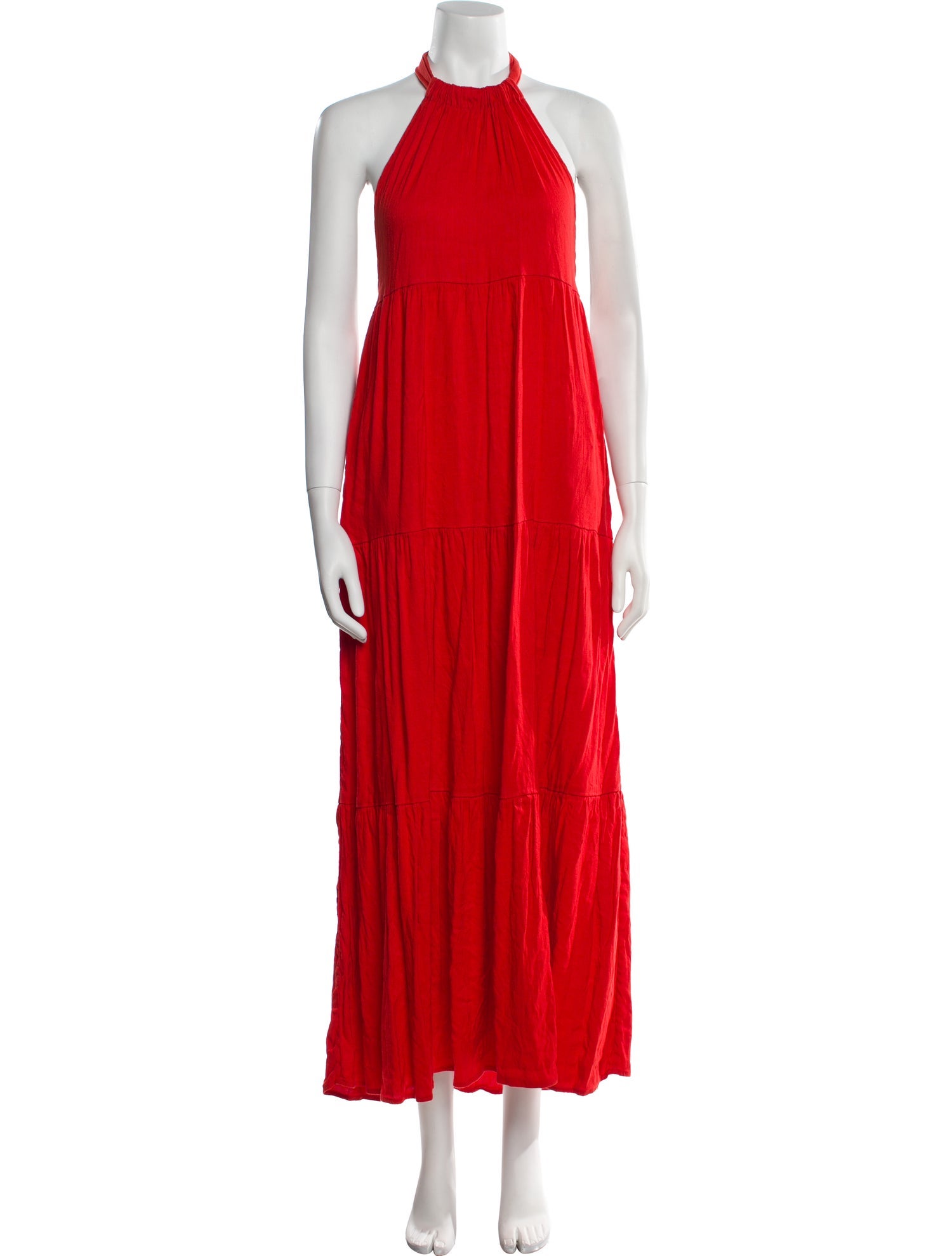 Solid & Striped Halterneck Long Dress