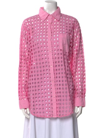 Solid & Striped Long Sleeve Button-Up Top