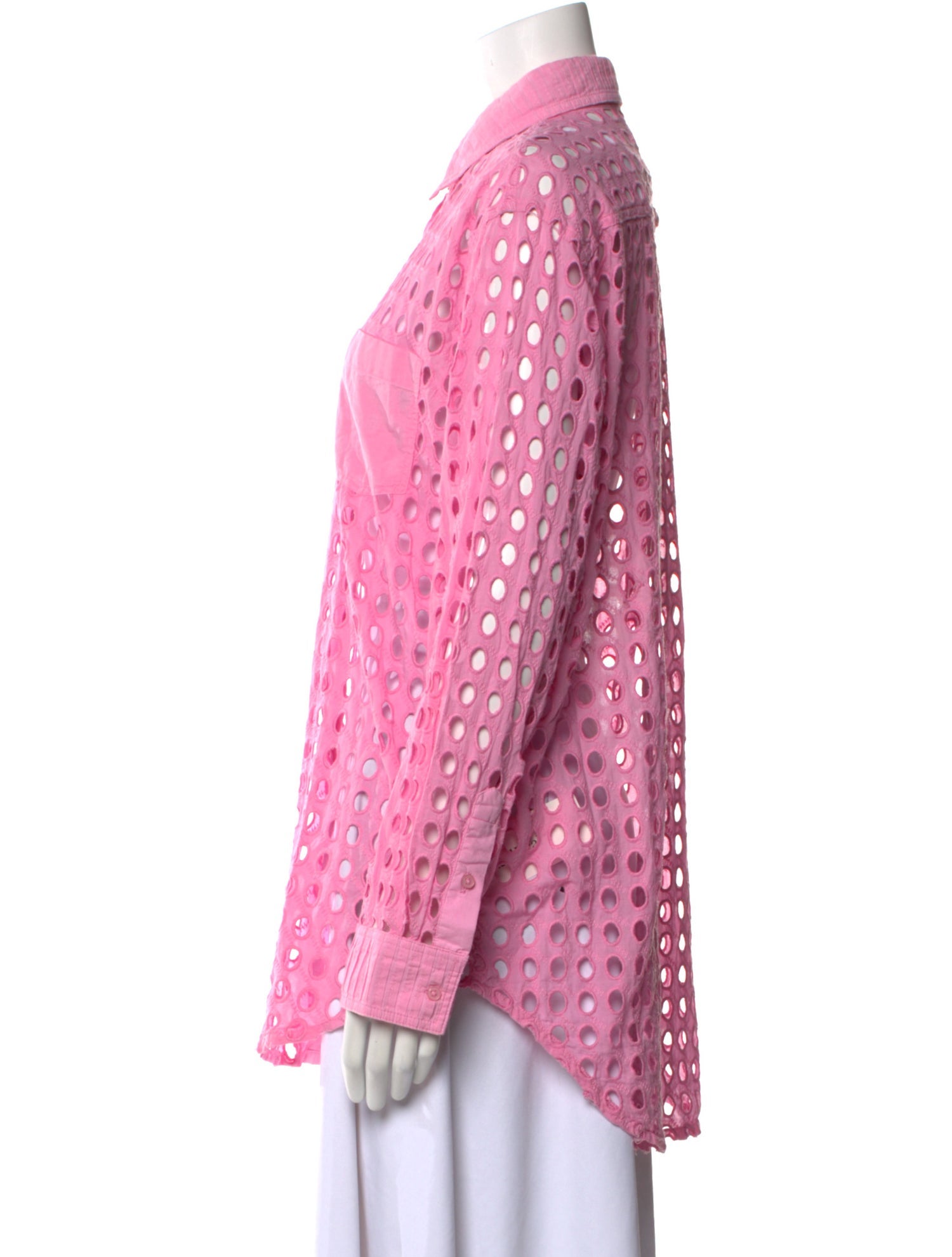 Solid & Striped Long Sleeve Button-Up Top