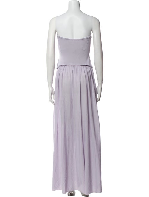 Solid & Striped Strapless Long Dress