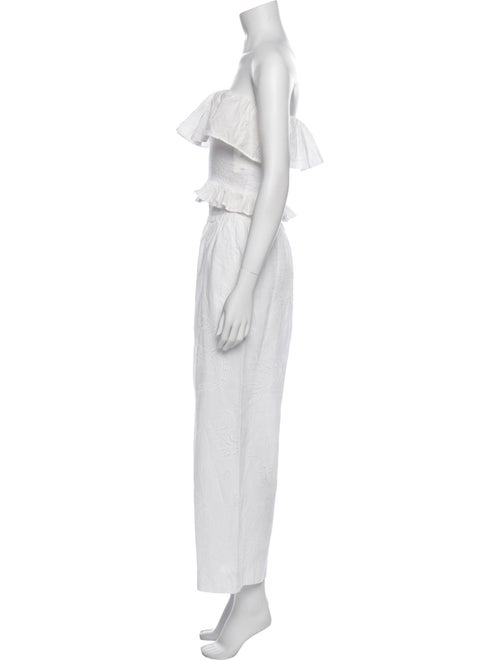 Solid & Striped Embroidered Accent Pant Set