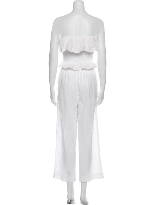 Solid & Striped Embroidered Accent Pant Set