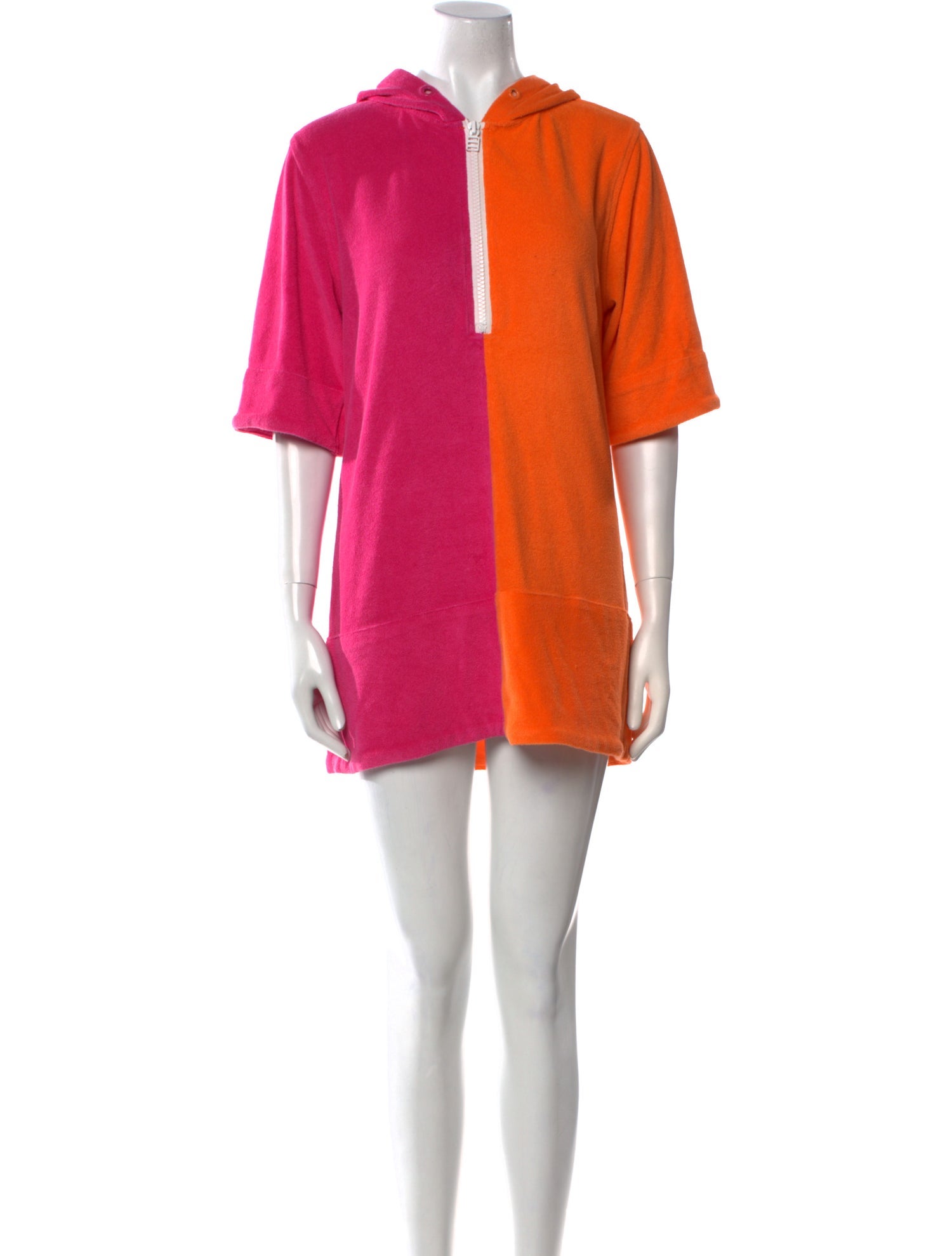 Solid & Striped Colorblock Pattern Mini Dress