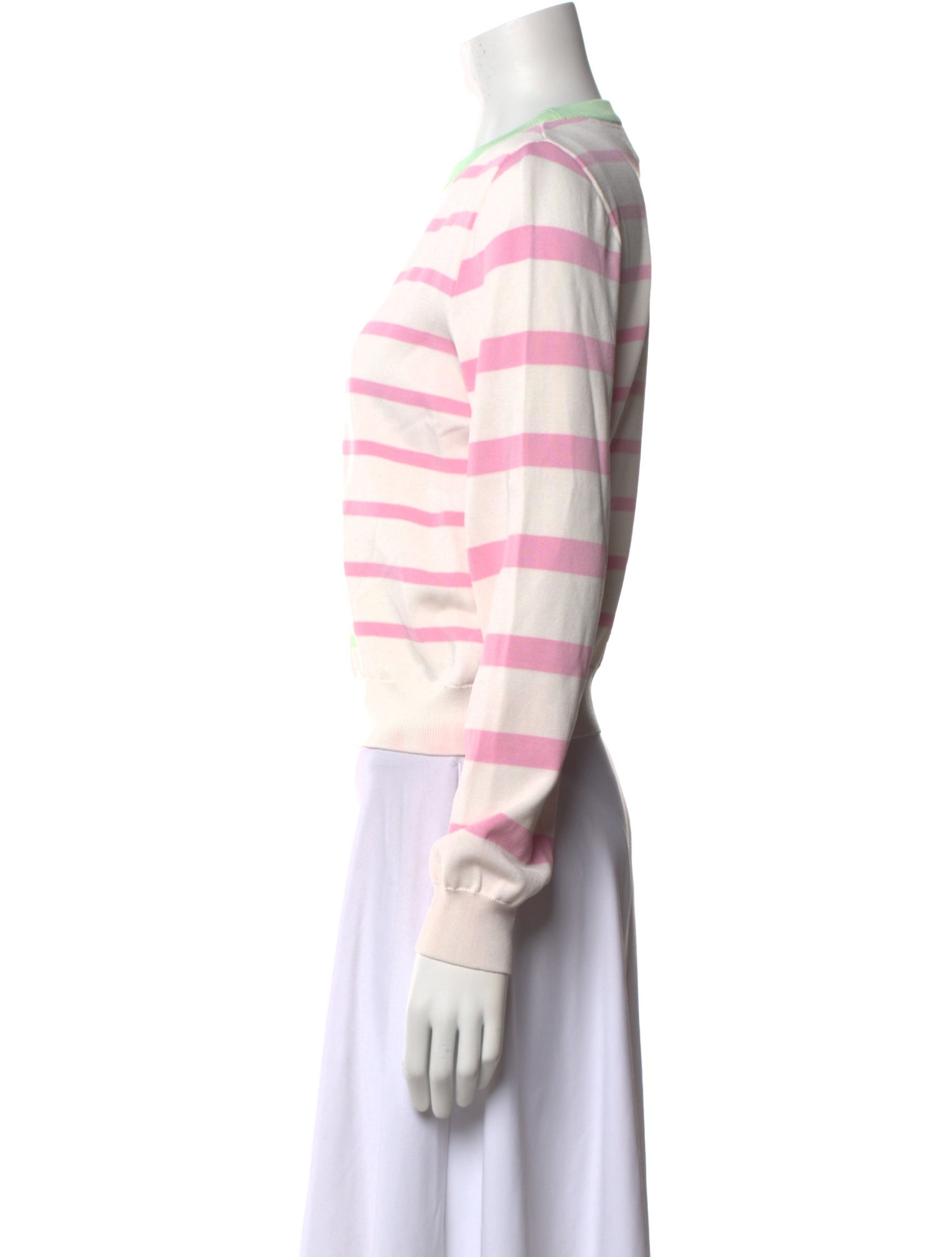 Solid & Striped Striped Bateau Neckline Sweatshirt