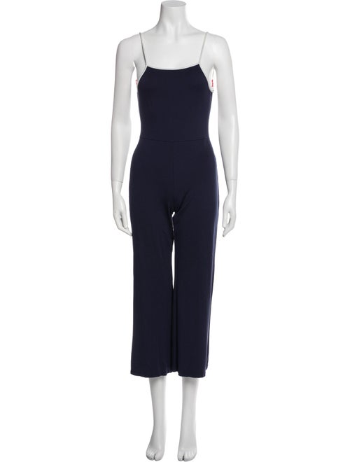 Solid & Striped Square Neckline Jumpsuit