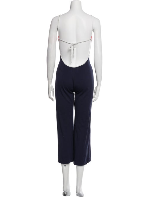 Solid & Striped Square Neckline Jumpsuit