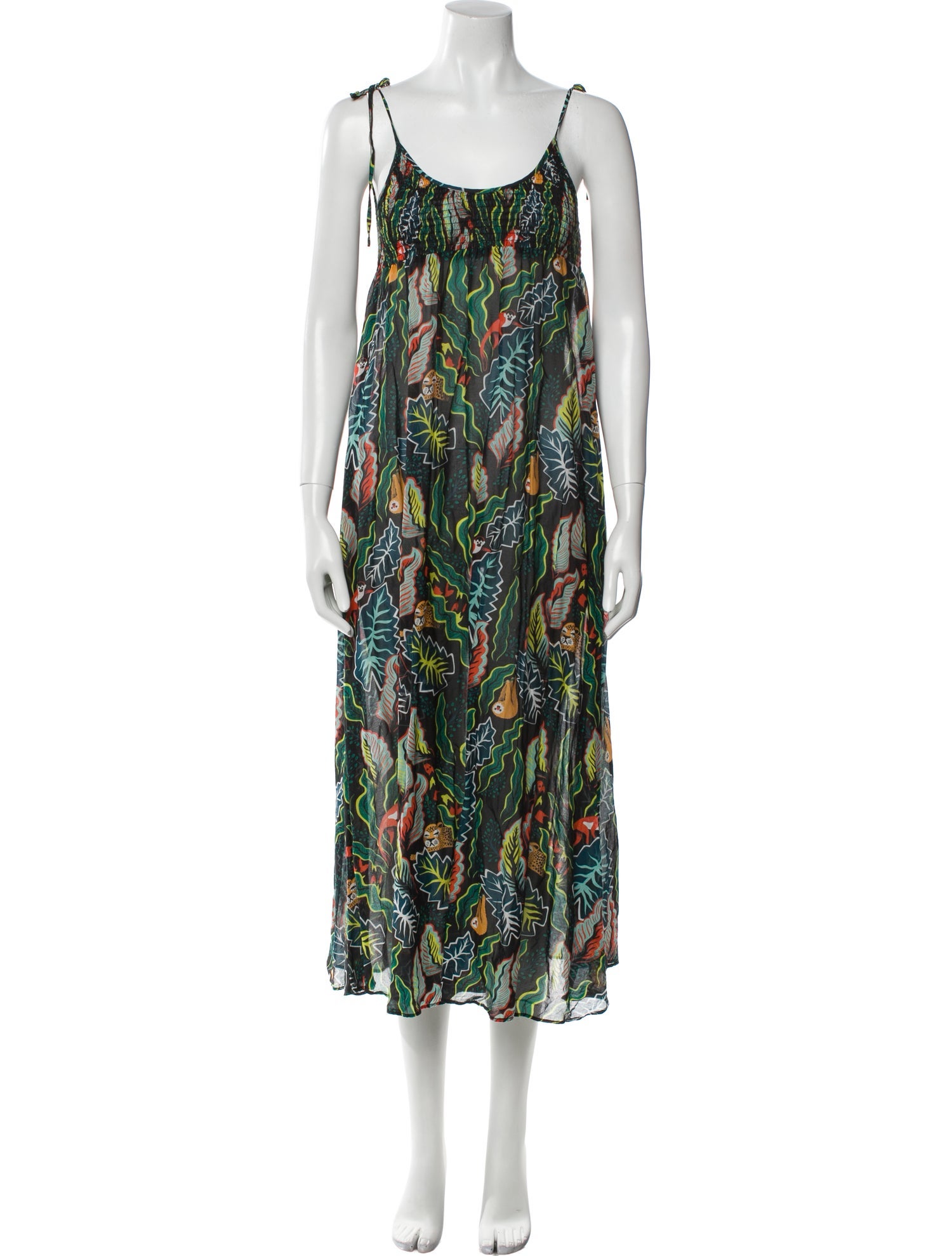 Solid & Striped Printed Long Dress