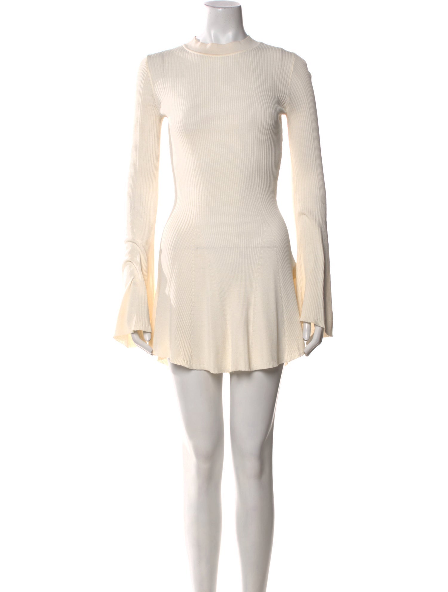 Solid & Striped Mock Neck Mini Dress