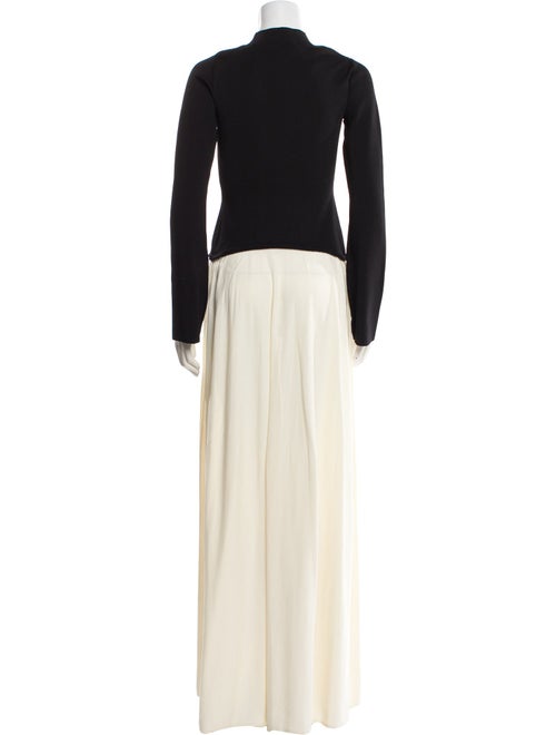 Solid & Striped Turtleneck Long Dress