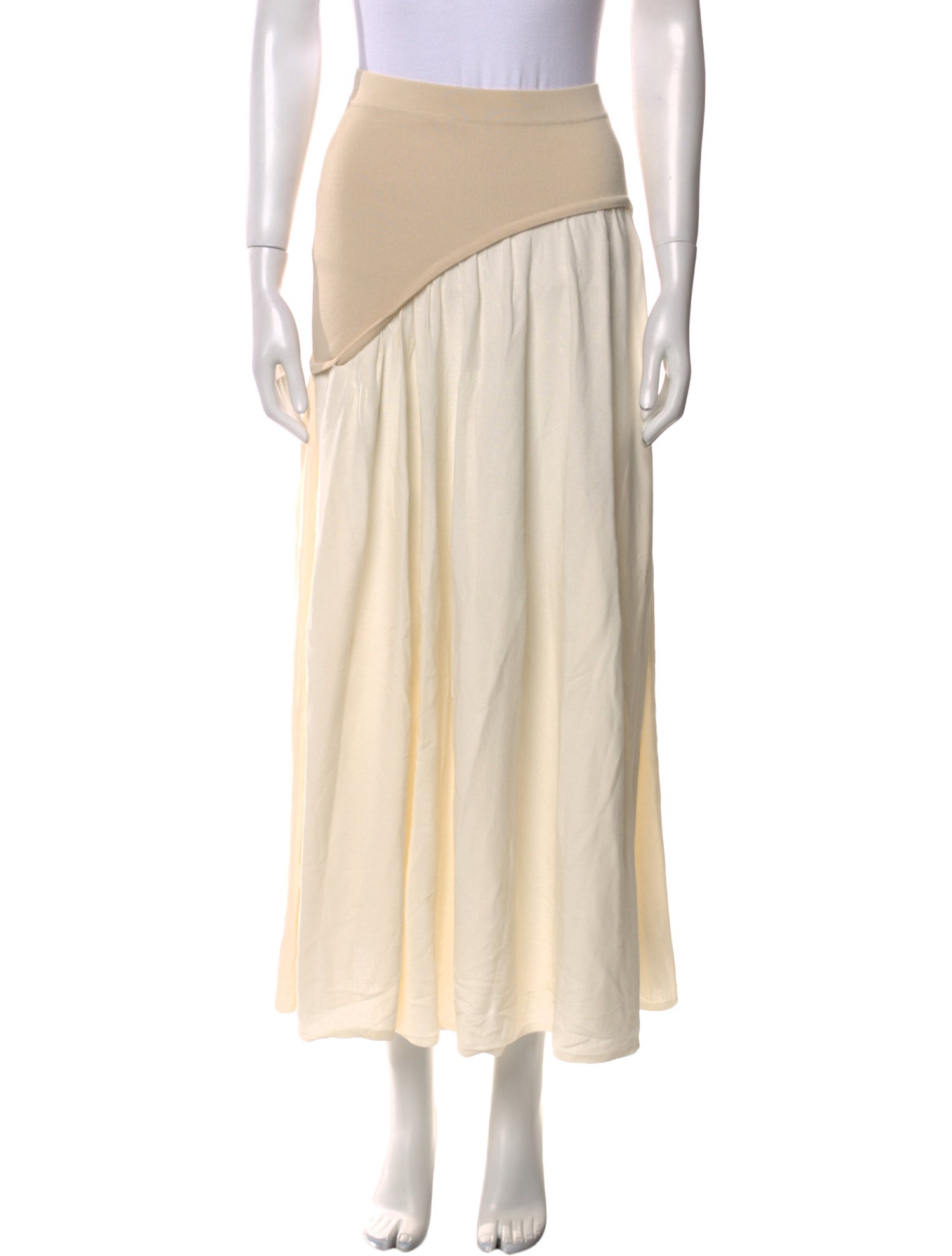 Solid & Striped Midi Length Skirt