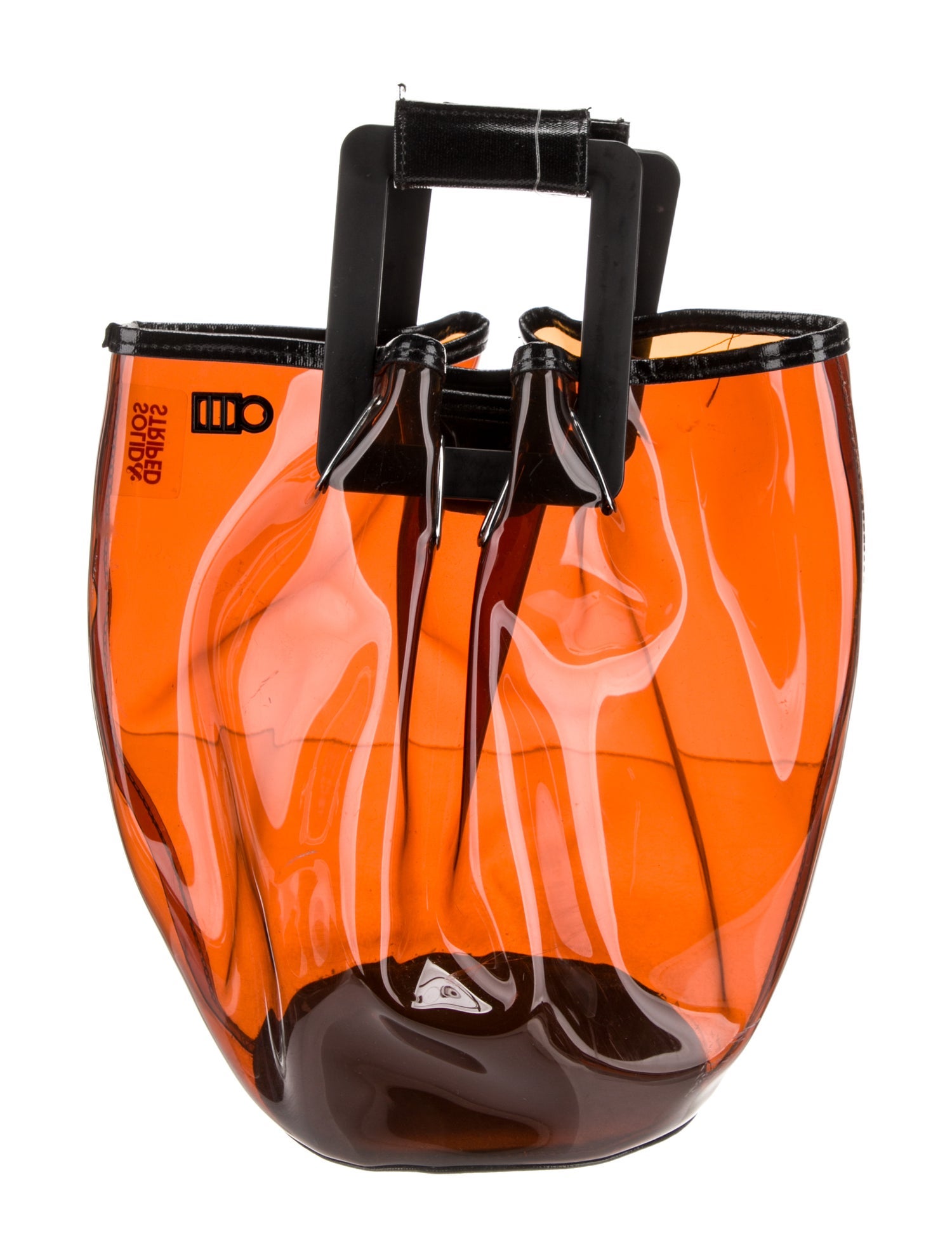 Solid & Striped PVC Bucket Bag