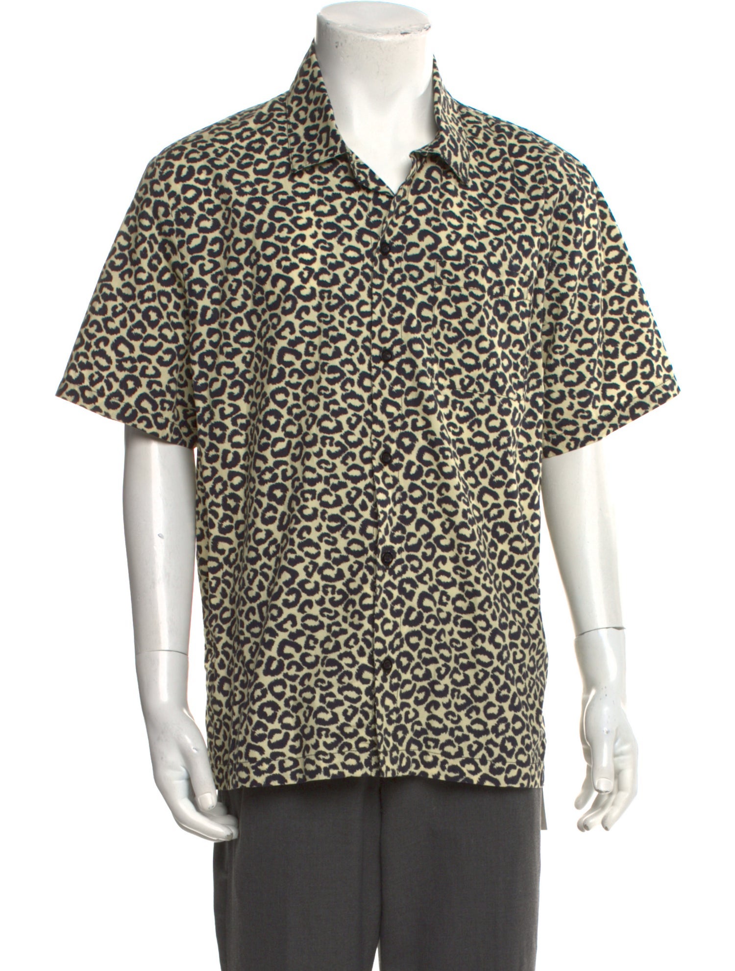 Solid & Striped Animal Print Short Sleeve Shirt