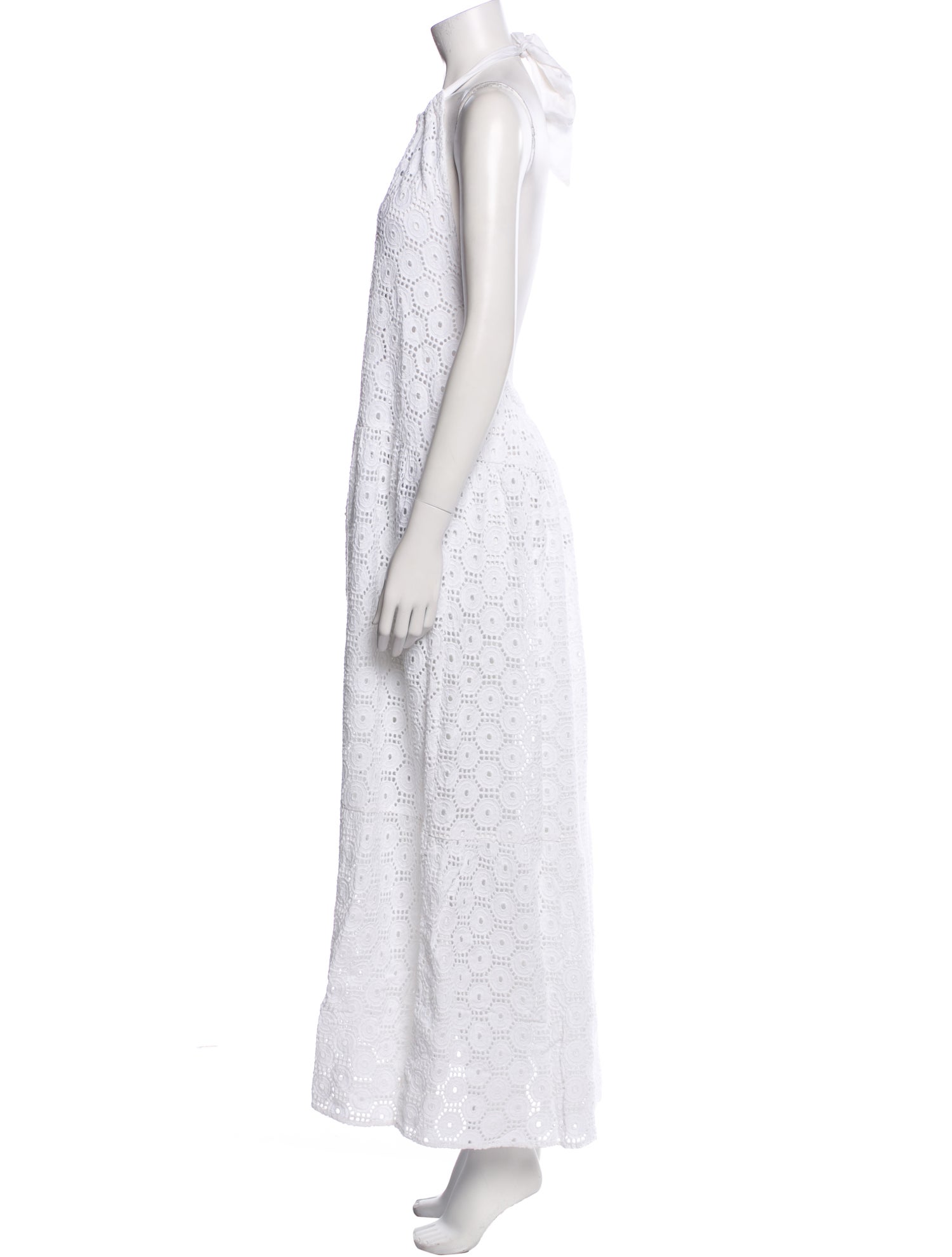 Solid & Striped Halterneck Long Dress