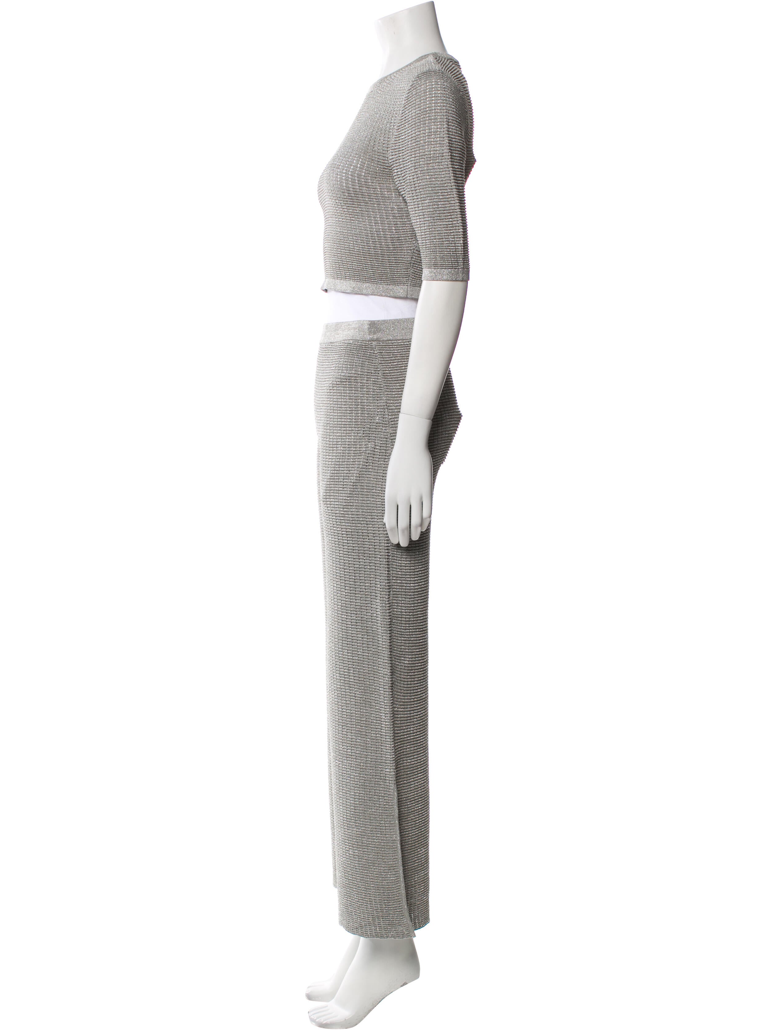 Solid & Striped Pant Set w/ Tags