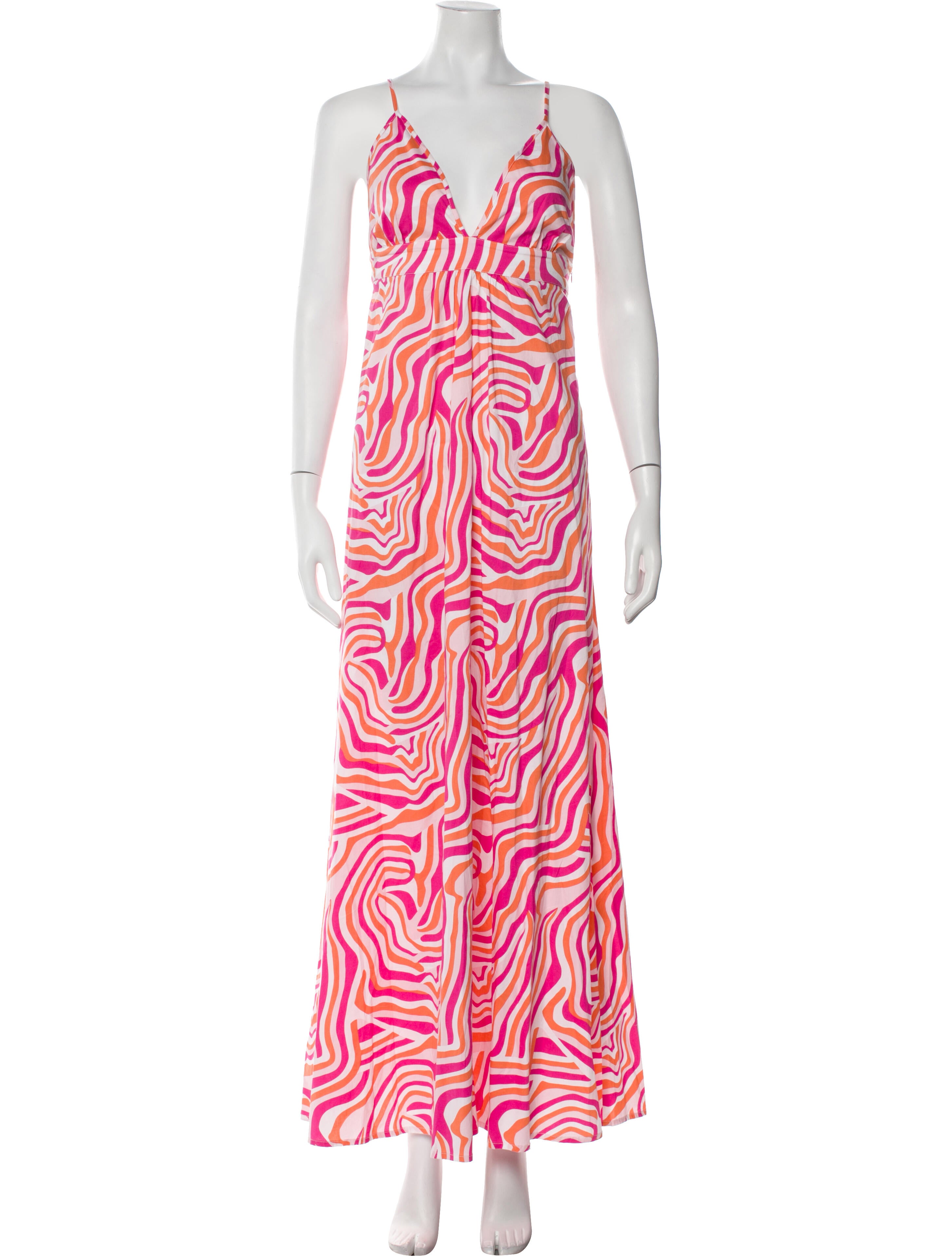 Solid & Striped Printed Long Dress