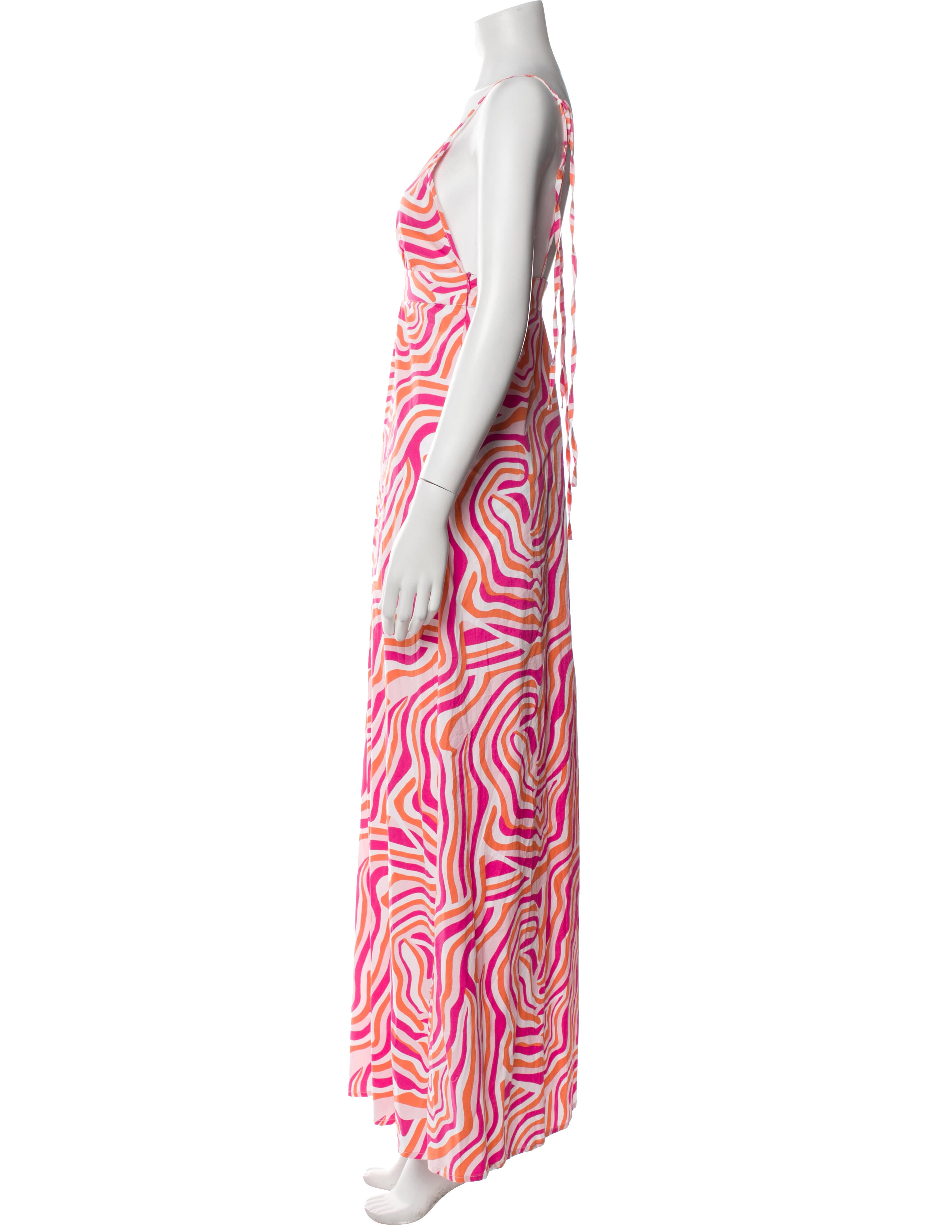 Solid & Striped Printed Long Dress