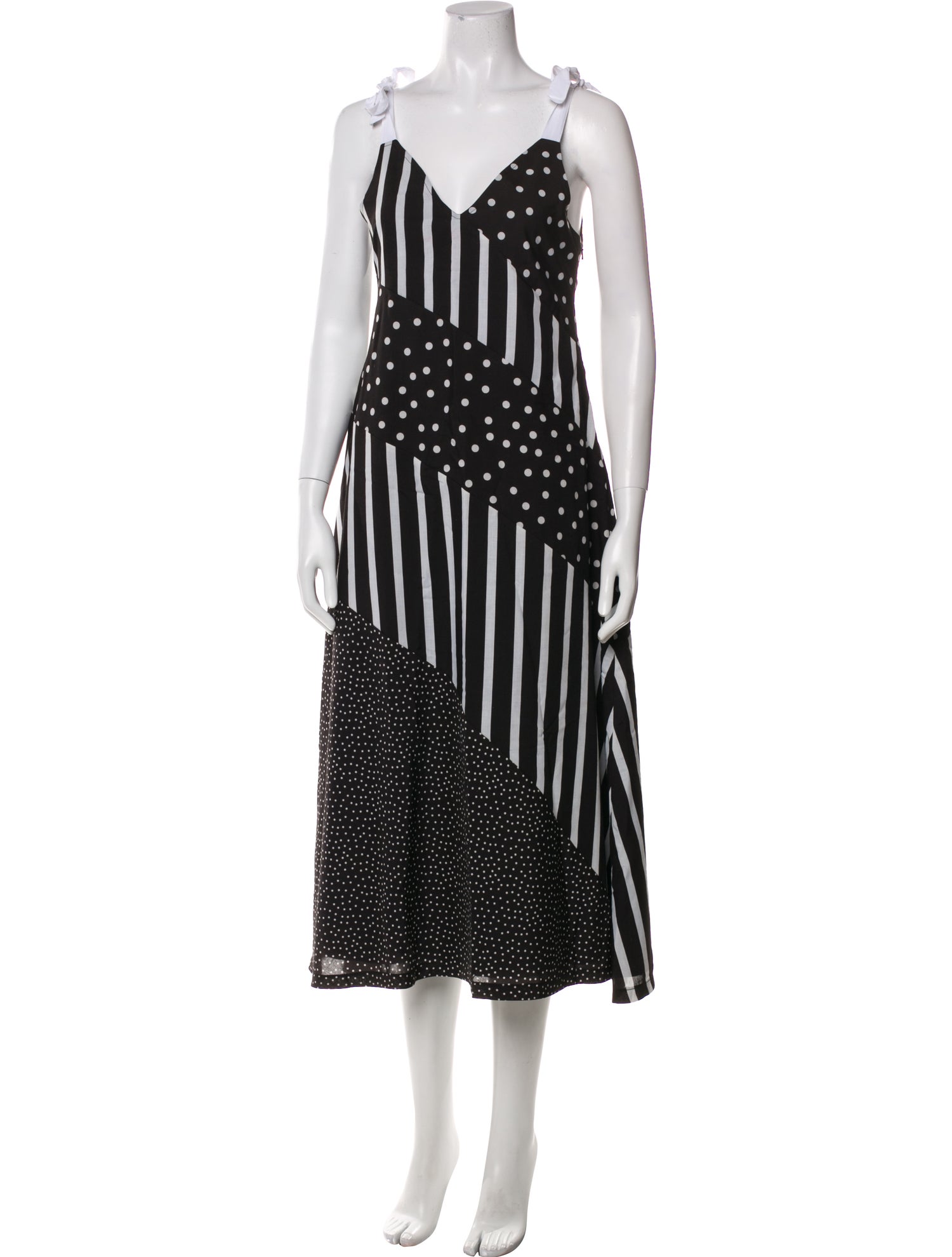 Solid & Striped Printed Midi Length Dress