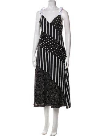 Solid & Striped Printed Midi Length Dress