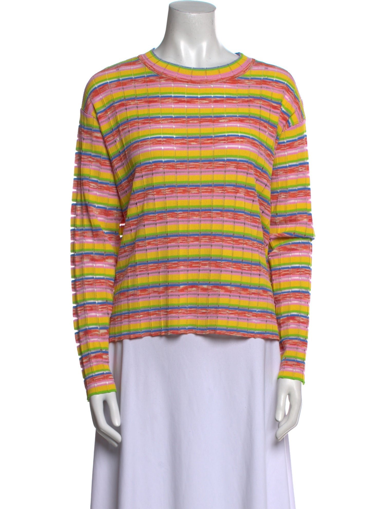 Solid & Striped Striped Crew Neck Top