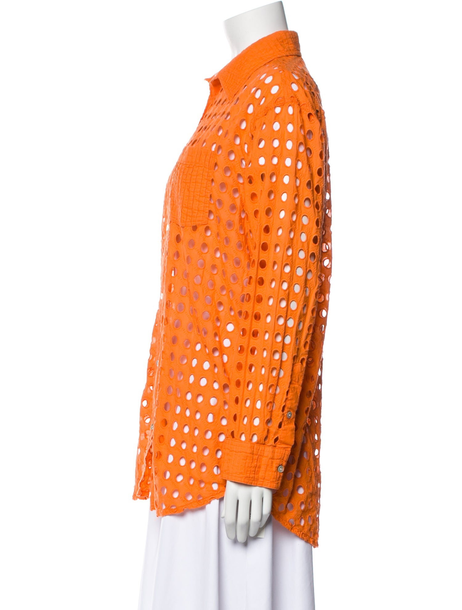 Solid & Striped Long Sleeve Button-Up Top