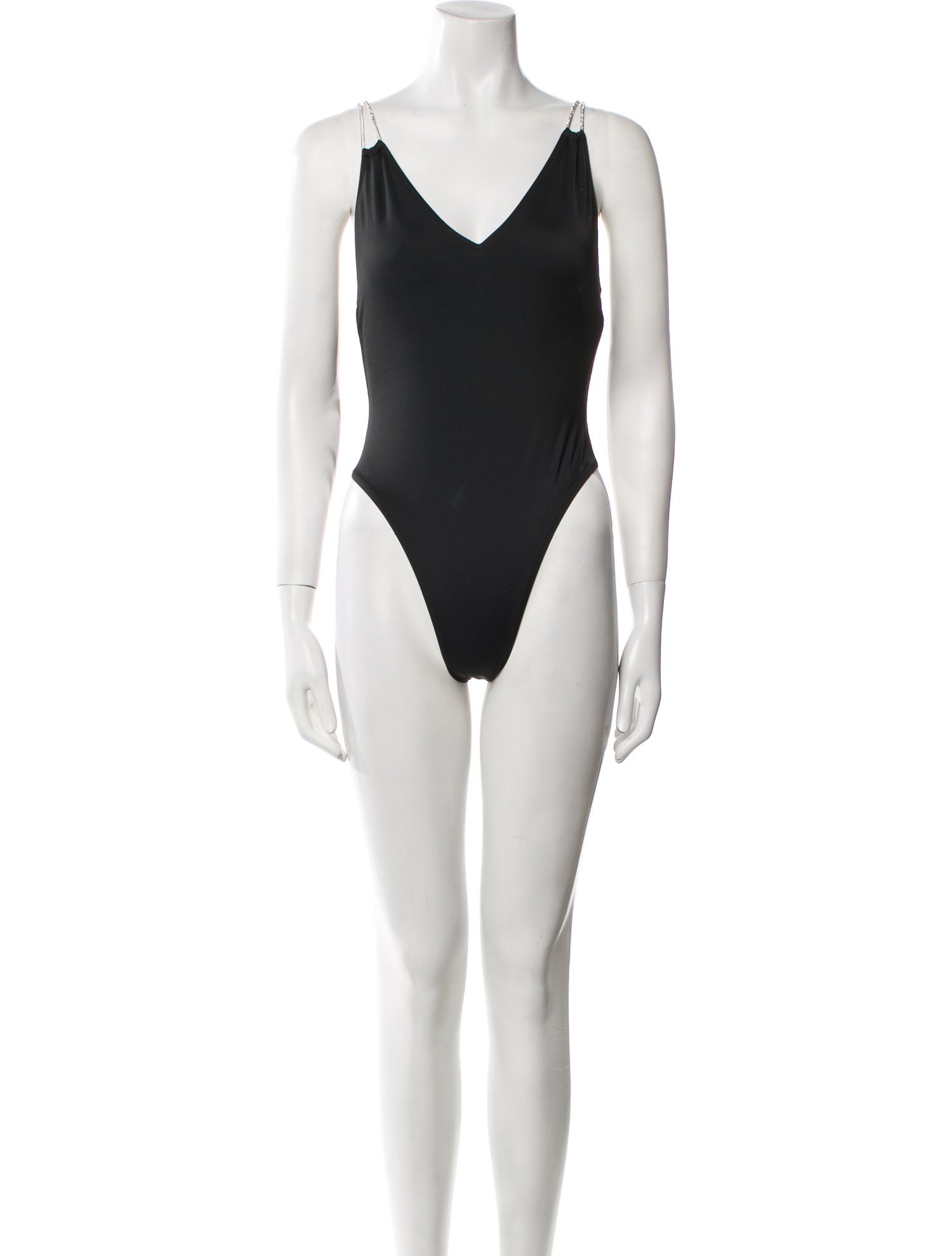 Solid & Striped Crystal Embellishments One-Piece