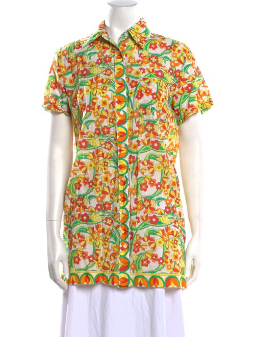 Solid & Striped Printed Short Sleeve Tunic