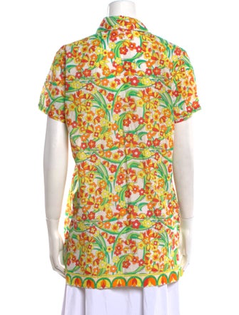 Solid & Striped Printed Short Sleeve Tunic