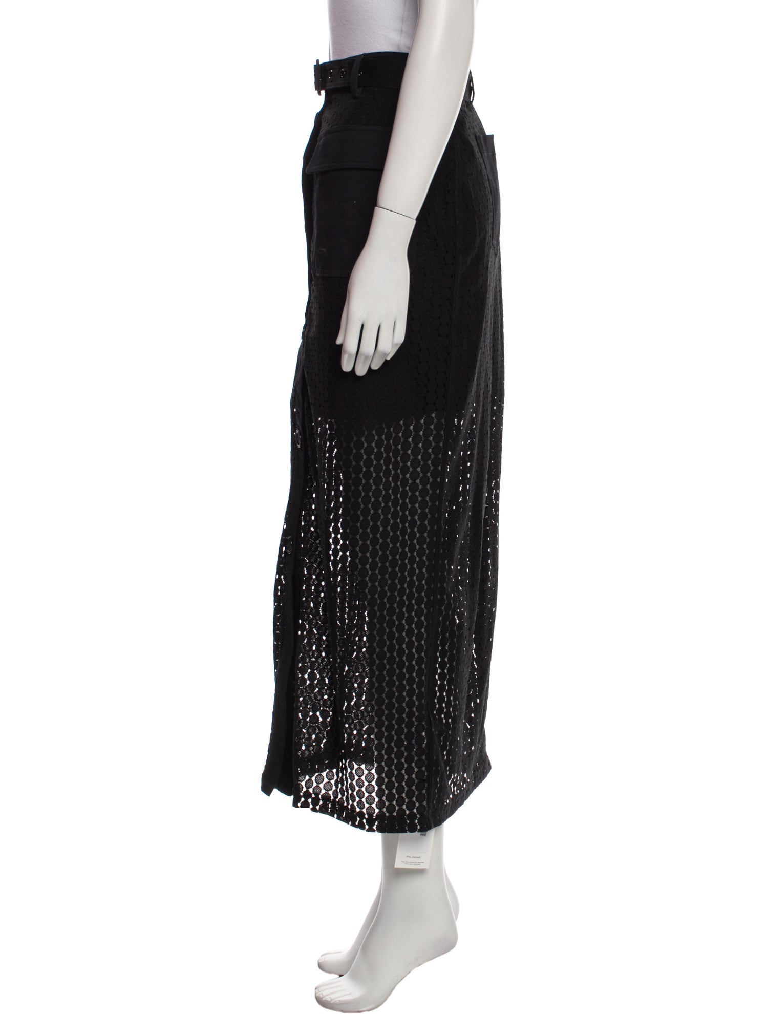 Solid & Striped Midi Length Skirt