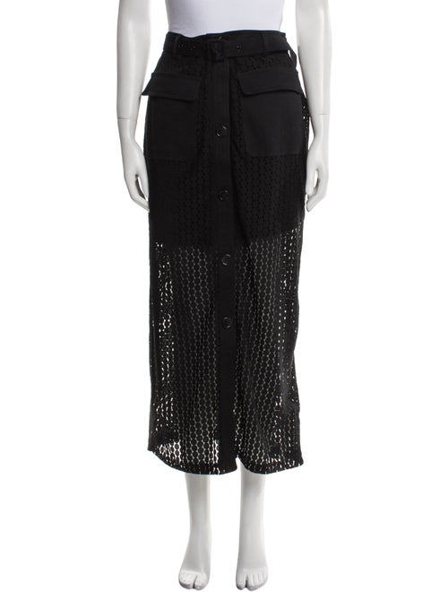 Solid & Striped Midi Length Skirt