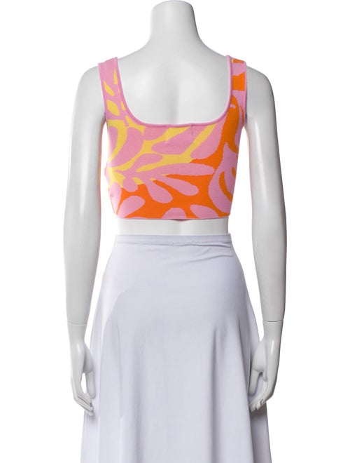 Solid & Striped Printed Square Neckline Crop Top