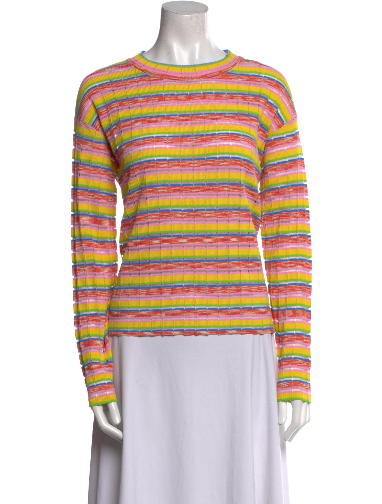 Solid & Striped Striped Crew Neck Top